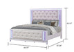 Galaxy Home Opium Queen Bed in White - Vida Furniture (Laredo,TX)