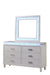 Galaxy Home Perla Dresser in Milky White - Vida Furniture (Laredo,TX)