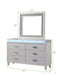 Galaxy Home Passion Dresser in Milky White - Vida Furniture (Laredo,TX)