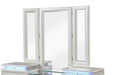 Galaxy Home Passion Vanity Set in Milky White - Vida Furniture (Laredo,TX)