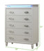 Galaxy Home Passion Chest in Milky White - Vida Furniture (Laredo,TX)