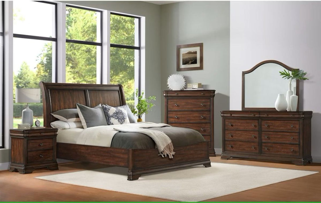 Elements International Phillipe Chest in Brown - Vida Furniture (Laredo,TX)