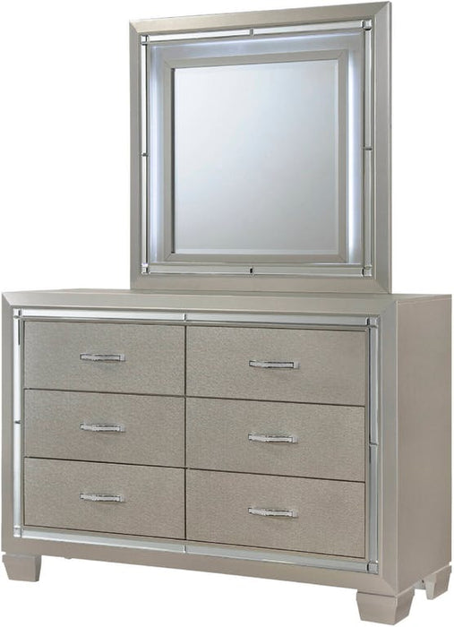 Elements International Platinum Youth 6 Drawer Dresser in Champagne - Vida Furniture (Laredo,TX)