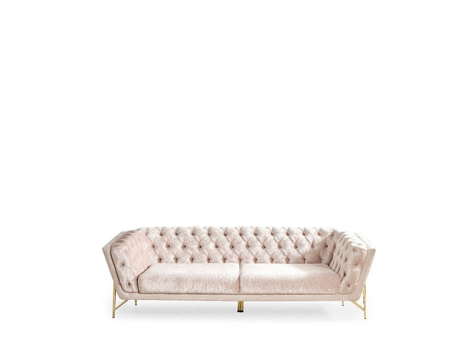 Galaxy Home Presley Sofa in Beige - Vida Furniture (Laredo,TX)