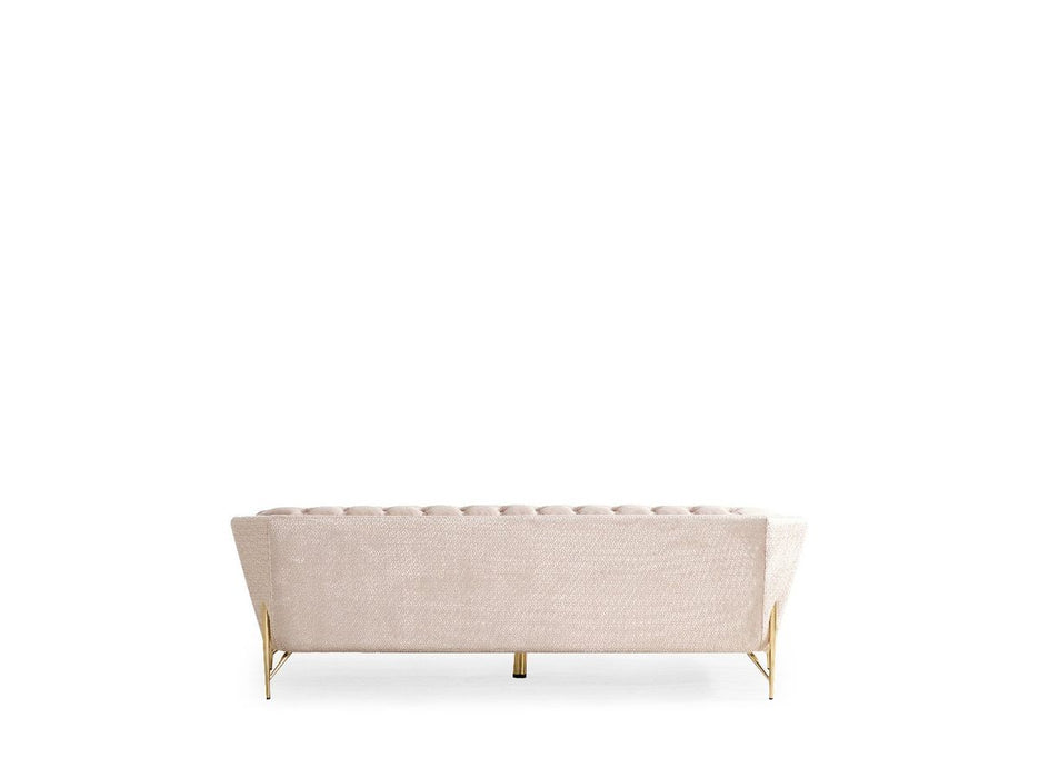 Galaxy Home Presley Sofa in Beige - Vida Furniture (Laredo,TX)