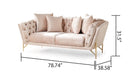 Galaxy Home Presley Loveseat Bin eige - Vida Furniture (Laredo,TX)