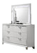 Galaxy Home Prism Mirror in White - Vida Furniture (Laredo,TX)
