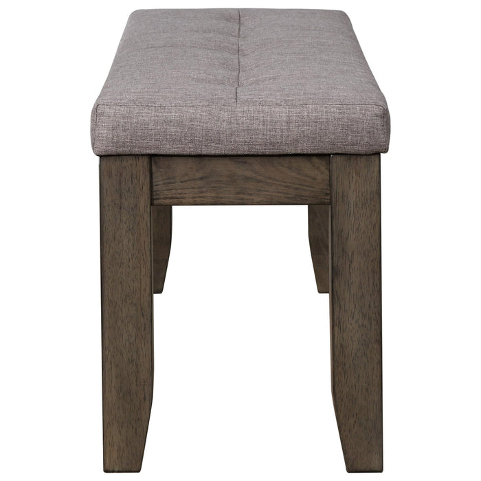 Crown Mark Bardstown Bench in Gray - Vida Furniture (Laredo,TX)