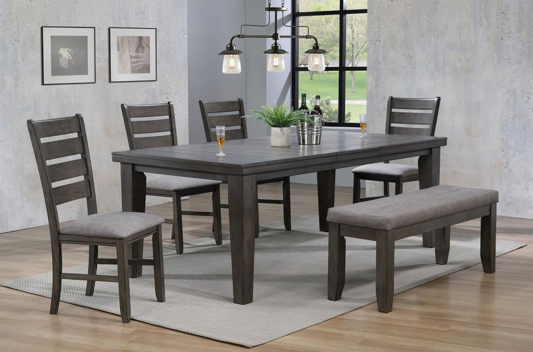 Crown Mark Bardstown Dining Table in Gray - Vida Furniture (Laredo,TX)