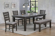 Crown Mark Bardstown Dining Table in Gray - Vida Furniture (Laredo,TX)