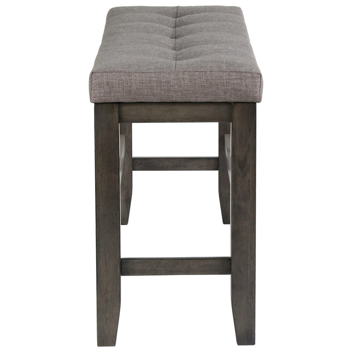 Crown Mark Bardstown Counter Height Bench in Gray - Vida Furniture (Laredo,TX)