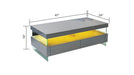 Galaxy Home Ria Coffee Table in Gray - Vida Furniture (Laredo,TX)