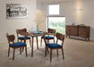 Elements International Robin Round Dining Table in Warm Chestnut - Vida Furniture (Laredo,TX)