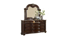 Galaxy Home Roma Mirror in Dark Walnut - Vida Furniture (Laredo,TX)
