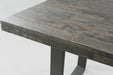 Elements International Sawyer Rectangular Dining Table in Smokey Dark Ash - Vida Furniture (Laredo,TX)