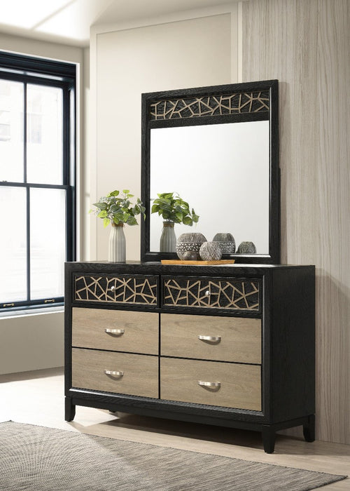 Galaxy Home Selena Dresser in Black - Vida Furniture (Laredo,TX)