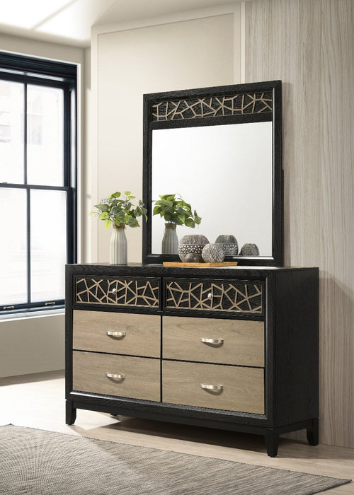 Galaxy Home Selena Mirror Black - Vida Furniture (Laredo,TX)