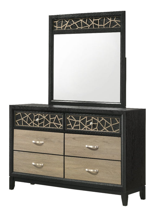 Galaxy Home Selena Dresser in Black - Vida Furniture (Laredo,TX)
