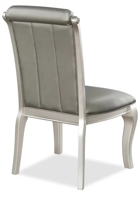 Crown Mark Furniture Caldwell Side Chair in Light Champagne (Set of 2) - Vida Furniture (Laredo,TX)