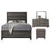 Galaxy Home Sierra King Size Bed in Gray - Vida Furniture (Laredo,TX)