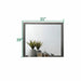 Galaxy Home Sierra Portrait Mirror in Gray - Vida Furniture (Laredo,TX)