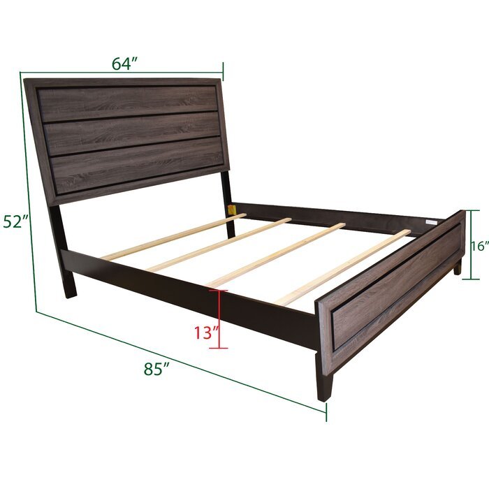 Galaxy Home Sierra Queen Size Bed in Gray 680499397982 - Vida Furniture (Laredo,TX)