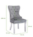 Galaxy Home Simba Stainless Steel Legs Dining Chair (Set of 2) in Silver - Vida Furniture (Laredo,TX)