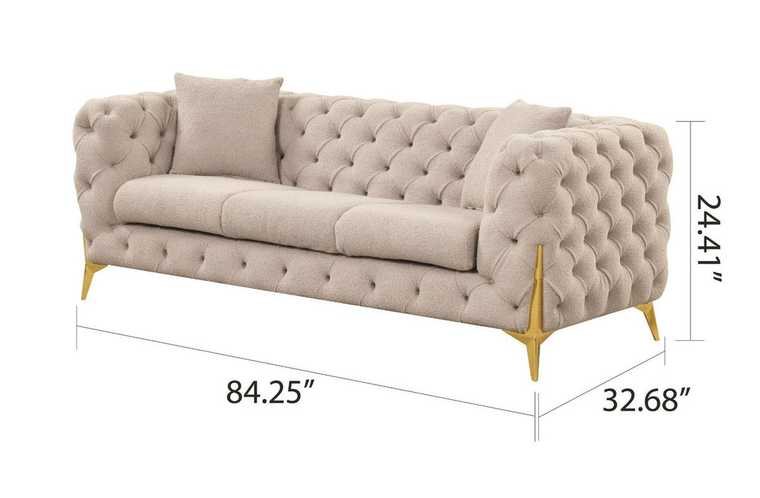 Galaxy Home Contempo Sofa in Grey - Vida Furniture (Laredo,TX)