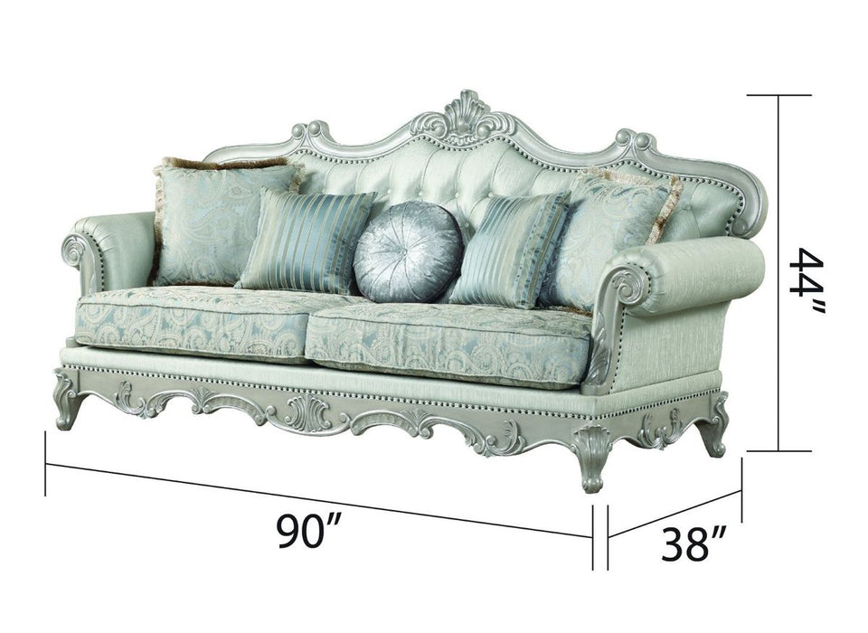 Galaxy Home Tuscan Sofa in Grey - Vida Furniture (Laredo,TX)