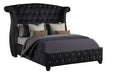 Galaxy Home Sophia Queen Bed in Black - Vida Furniture (Laredo,TX)