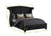 Galaxy Home Sophia Queen Bed in Black - Vida Furniture (Laredo,TX)