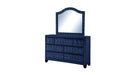 Galaxy Home Sophia Mirror Blue - Vida Furniture (Laredo,TX)
