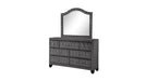 Galaxy Home Sophia Mirror Gray - Vida Furniture (Laredo,TX)