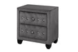 Galaxy Home Sophia Nightstand Gray - Vida Furniture (Laredo,TX)