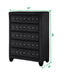 Galaxy Home Sophia Crystal Chest in Black - Vida Furniture (Laredo,TX)