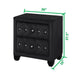 Galaxy Home Sophia Nightstand Black - Vida Furniture (Laredo,TX)