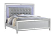 Galaxy Home Sterling Queen Bed in Silver - Vida Furniture (Laredo,TX)