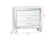 Galaxy Home Sterling Nightstand White - Vida Furniture (Laredo,TX)