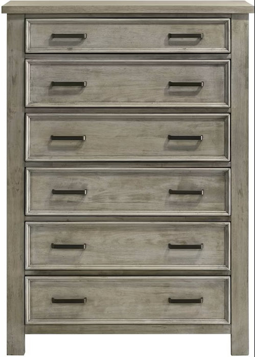 Elements International Sullivan Chest in Drift Grey - Vida Furniture (Laredo,TX)
