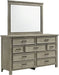 Elements International Sullivan Dresser in Drift Grey - Vida Furniture (Laredo,TX)