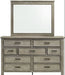 Elements International Sullivan Dresser in Drift Grey - Vida Furniture (Laredo,TX)