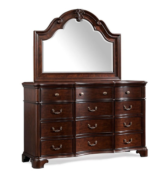 Elements International Tabasco Mirror in NC Cherry Lacquer - Vida Furniture (Laredo,TX)