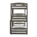 Elements International Trey Twin Over Twin Over Twin Bunk Bed in Wire Brushed Grey - Vida Furniture (Laredo,TX)