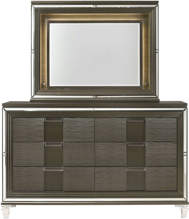 Elements International Twenty Nine Mirror in Copper - Vida Furniture (Laredo,TX)