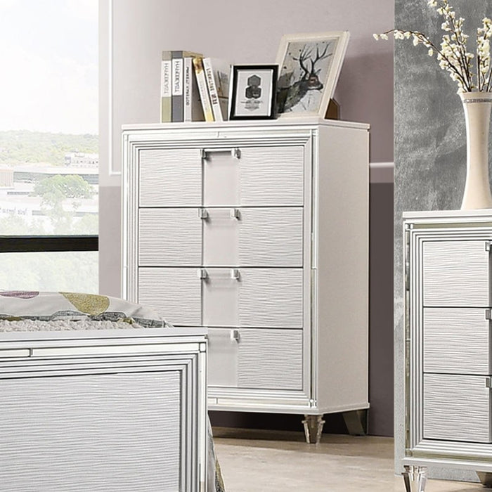 Elements International Twenty Nine Youth Chest in White - Vida Furniture (Laredo,TX)