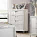 Elements International Twenty Nine Youth Chest in White - Vida Furniture (Laredo,TX)