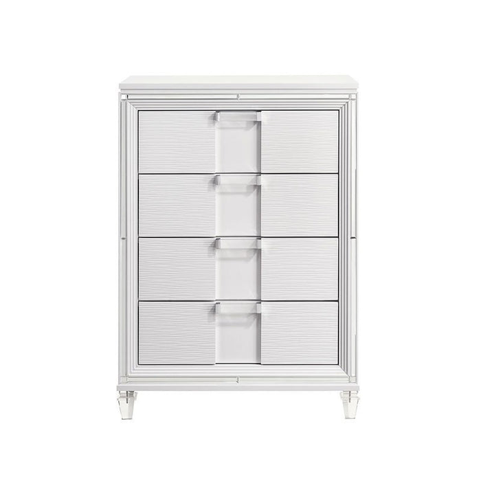 Elements International Twenty Nine Youth Chest in White - Vida Furniture (Laredo,TX)