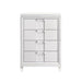 Elements International Twenty Nine Youth Chest in White - Vida Furniture (Laredo,TX)