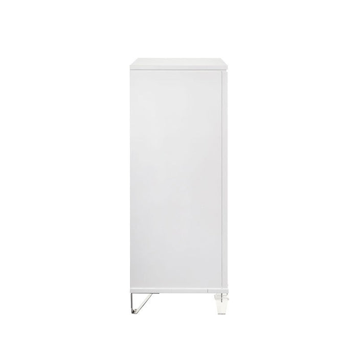 Elements International Twenty Nine Youth Chest in White - Vida Furniture (Laredo,TX)
