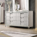 Elements International Twenty Nine Youth Dresser in White - Vida Furniture (Laredo,TX)